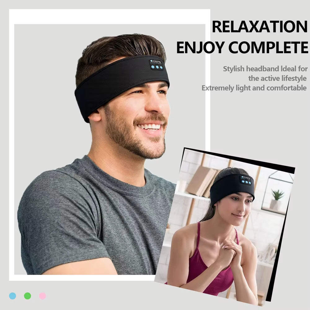 Wireless Bluetooth Earphone Sleeping Band Headphone Music Headphones Soft Elastic Comfortable Sports Headband Music Headset