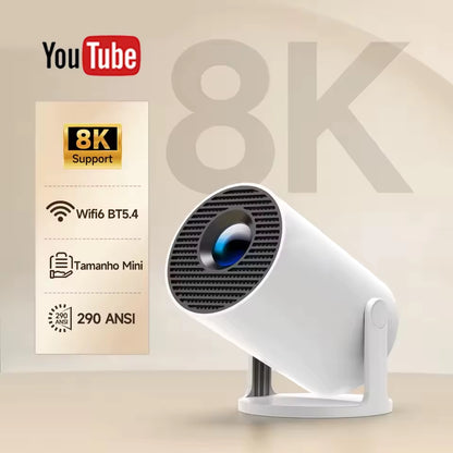 Ourdoor Smart Projector HY300 8K Android 11 Dual Wifi6 290ANSI Allwinner H726 BT5.4 1080P 1280*720P Home Cinema Outdoor Projetor
