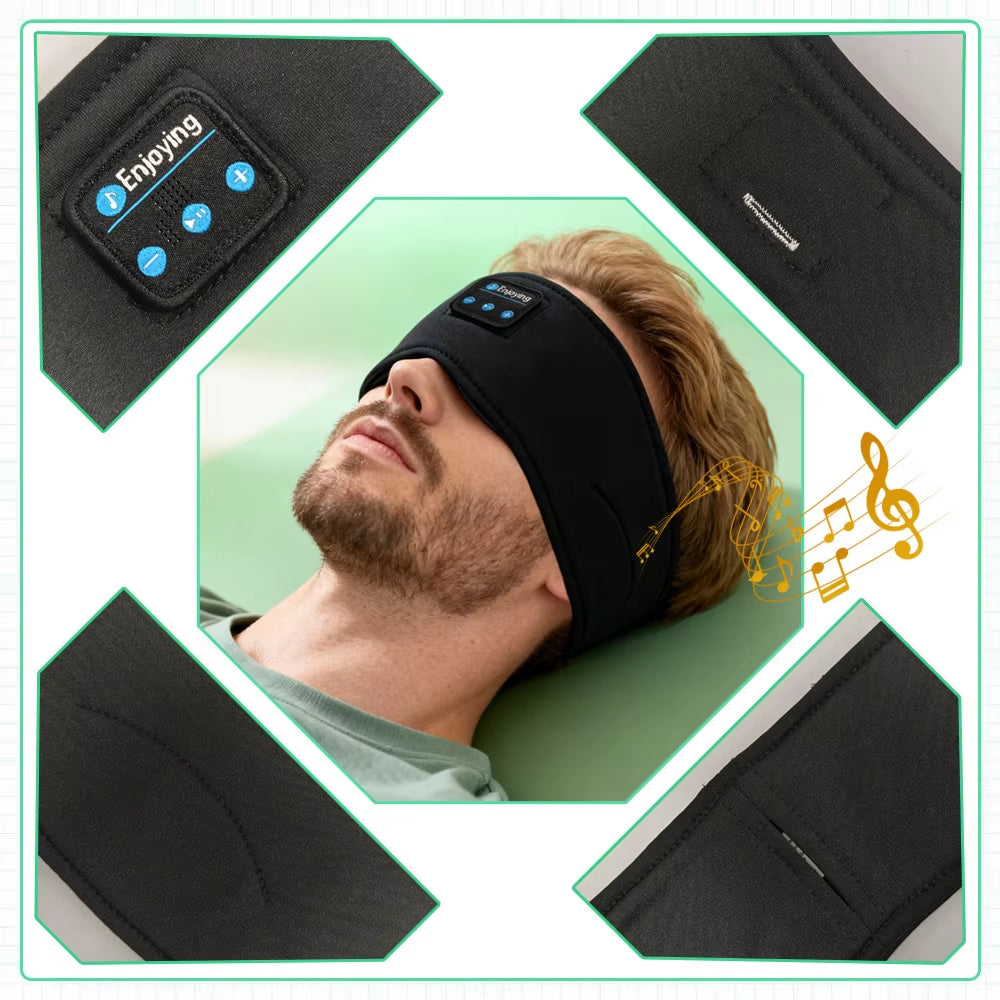 Wireless Bluetooth Earphone Sleeping Band Headphone Music Headphones Soft Elastic Comfortable Sports Headband Music Headset
